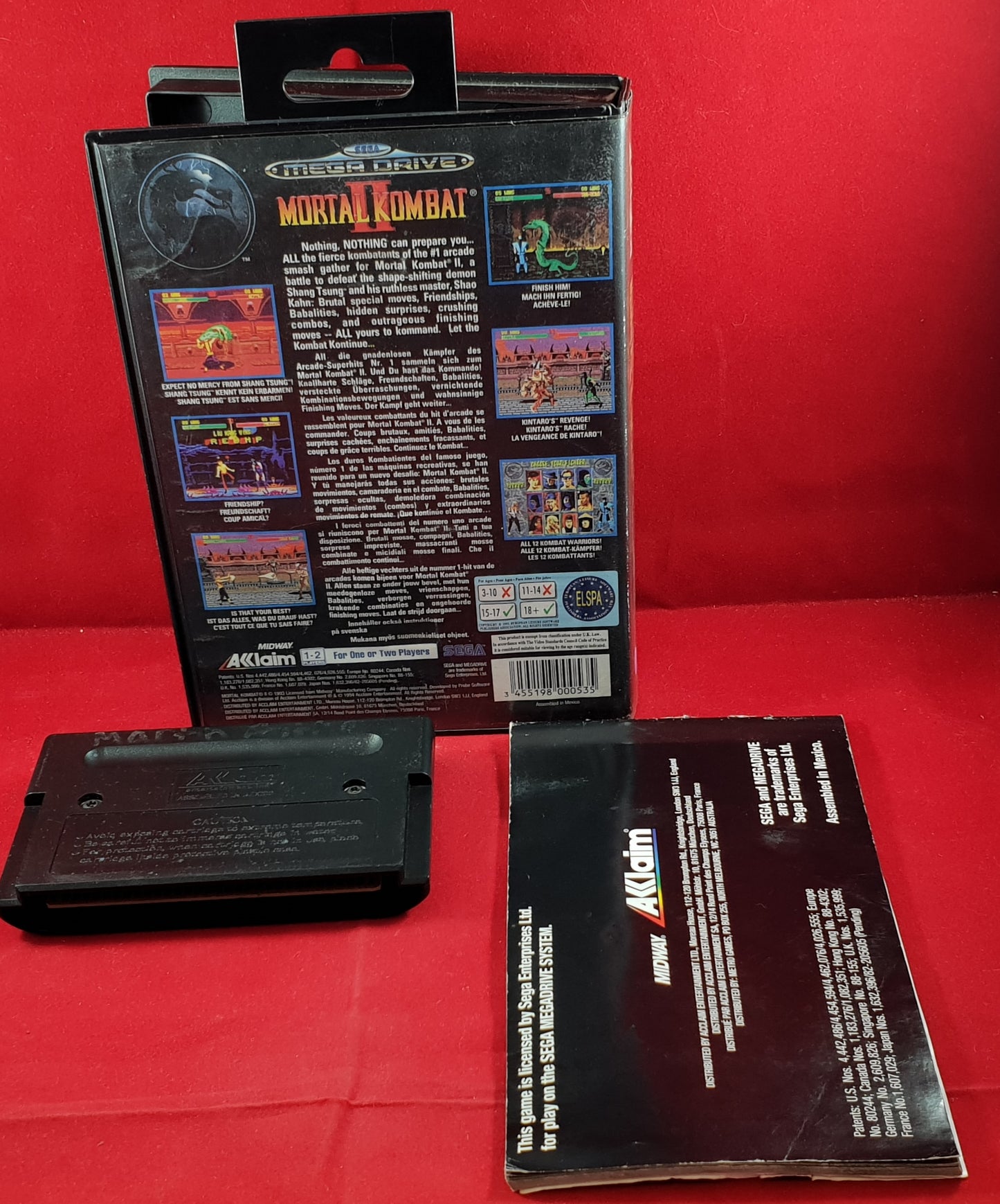 Mortal Kombat II Sega Mega Drive Game