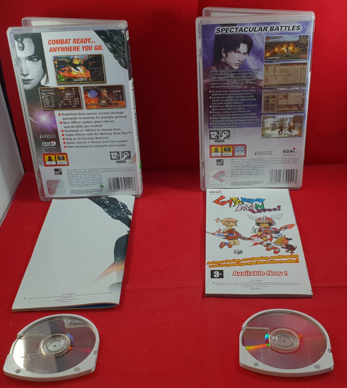 Dynasty Warriors 1 & 2 Sony PSP Game Bundle