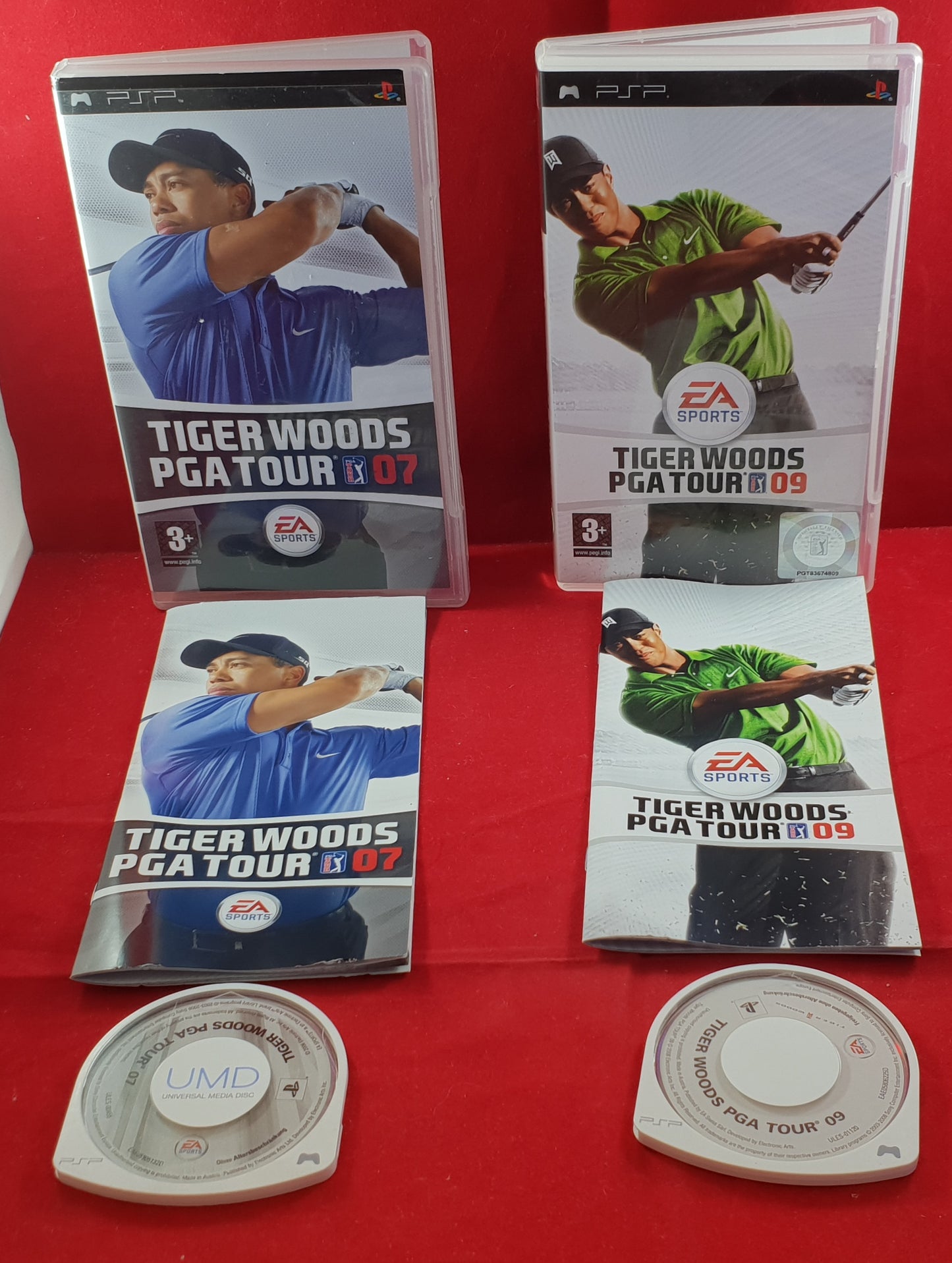 Tiger Woods PGA Tour 07 & 09 Sony PSP Game Bundle
