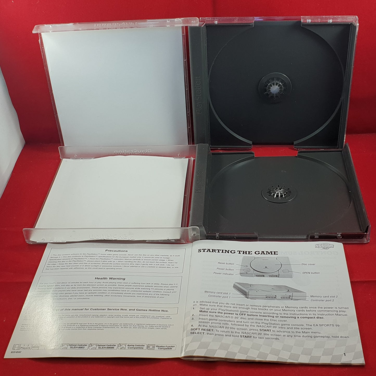 Nascar 99 & 2000 Sony Playstation 1 (PS1) Game Bundle