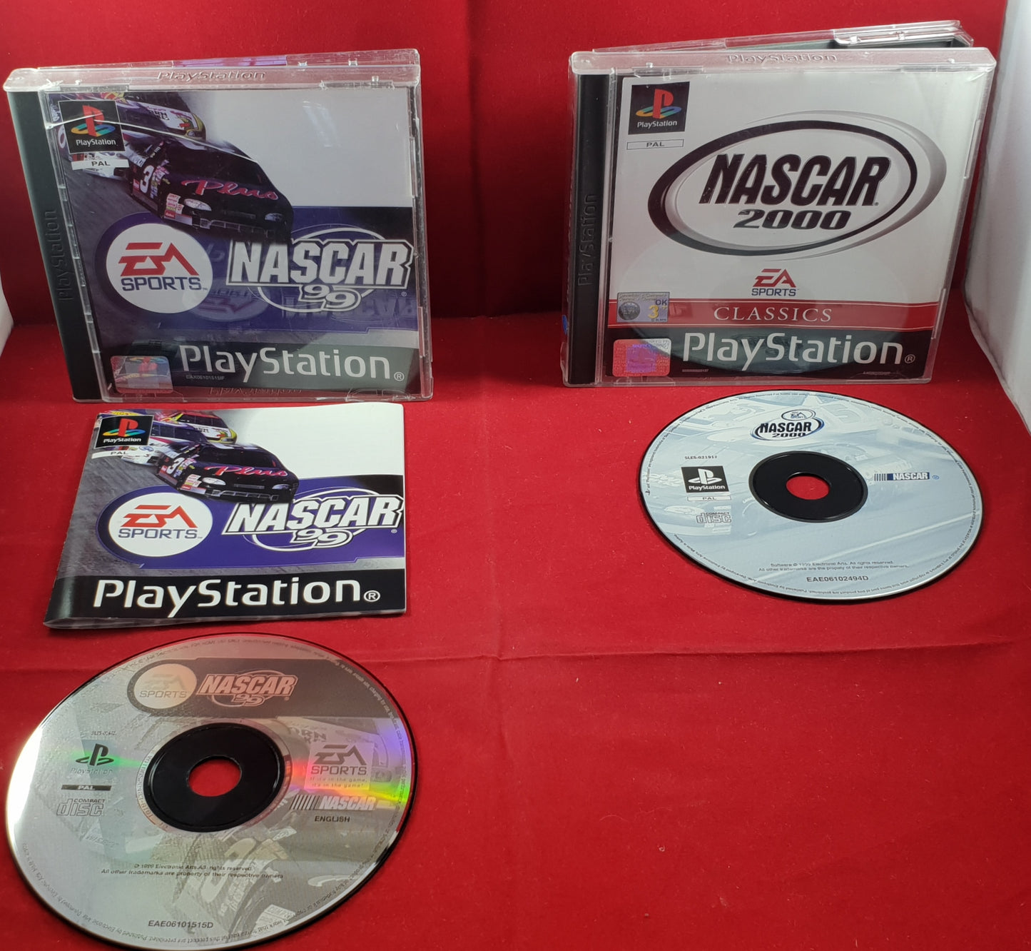 Nascar 99 & 2000 Sony Playstation 1 (PS1) Game Bundle