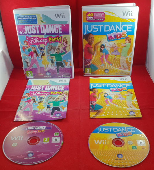 Just Dance Kids & Disney Party Nintendo Wii Game Bundle