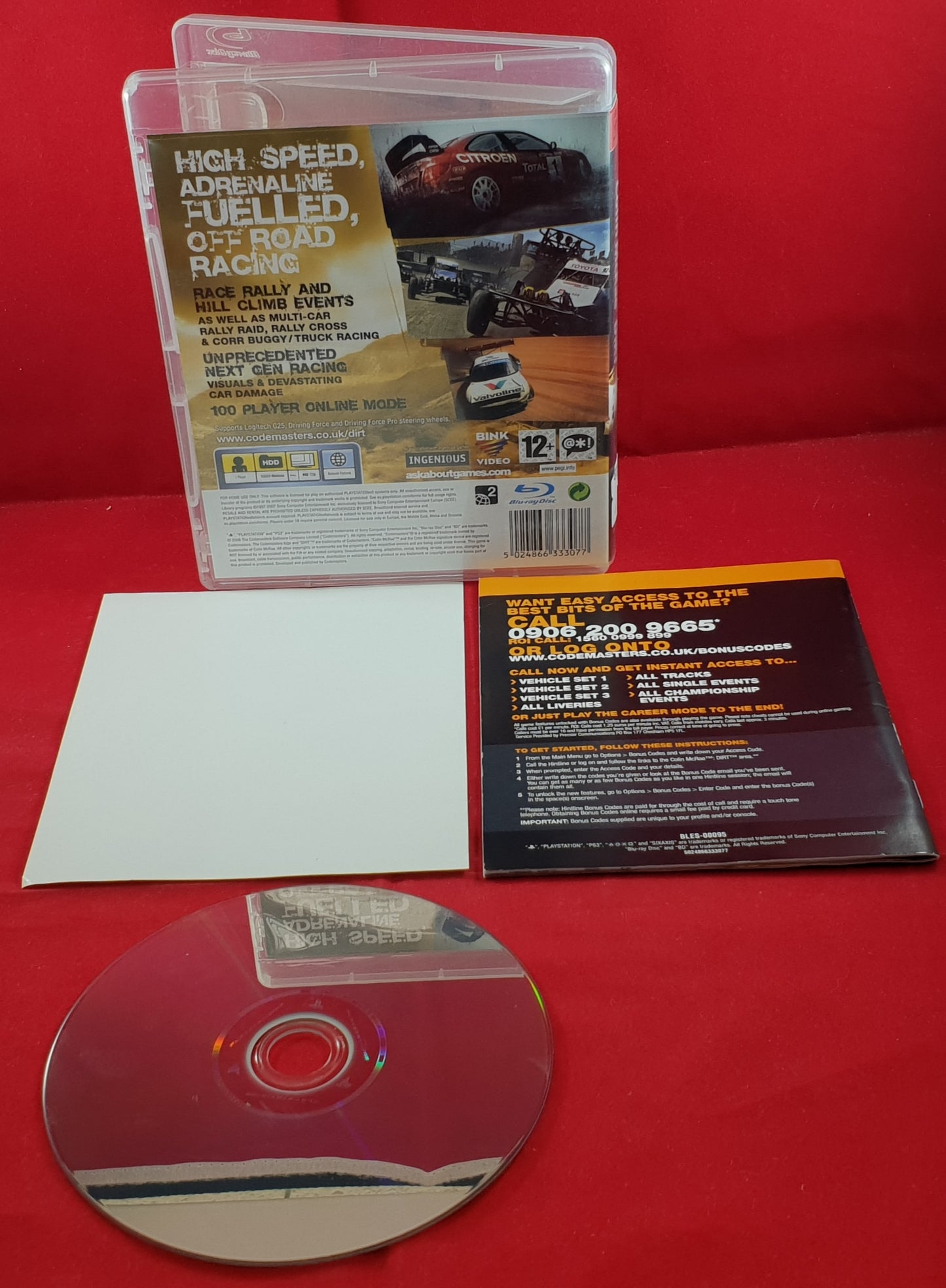 Colin McRae Dirt Sony Playstation 3 (PS3) Game