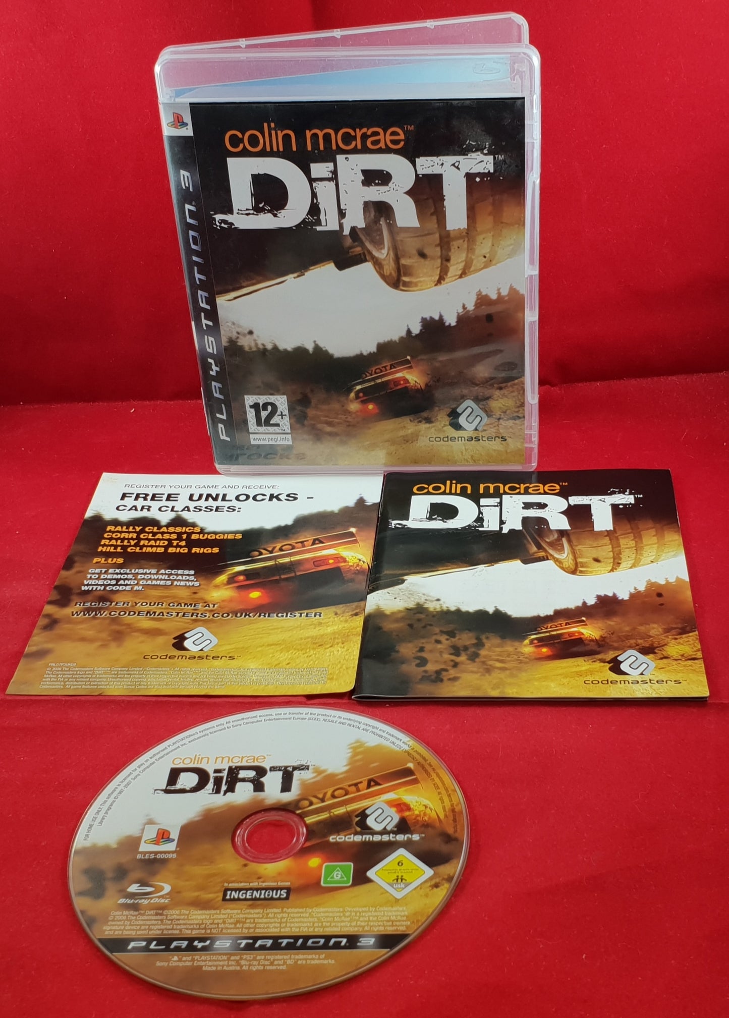 Colin McRae Dirt Sony Playstation 3 (PS3) Game