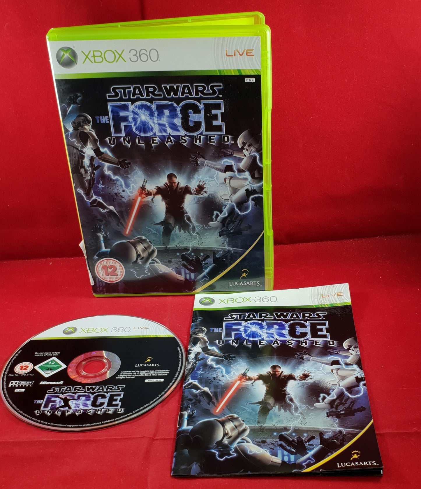 Star Wars the Force Unleashed Microsoft Xbox 360 Game