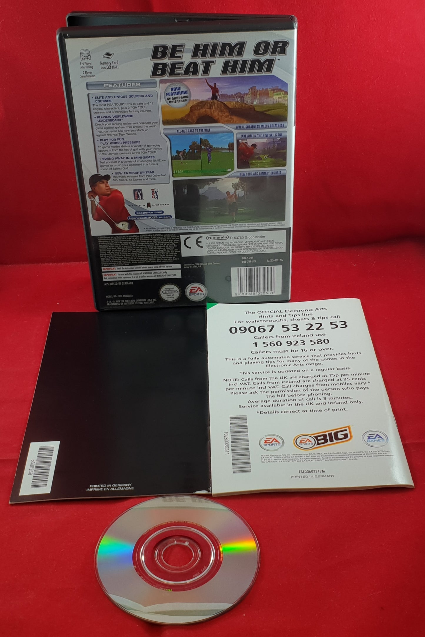 Tiger Woods PGA Tour 2003 Nintendo GameCube Game