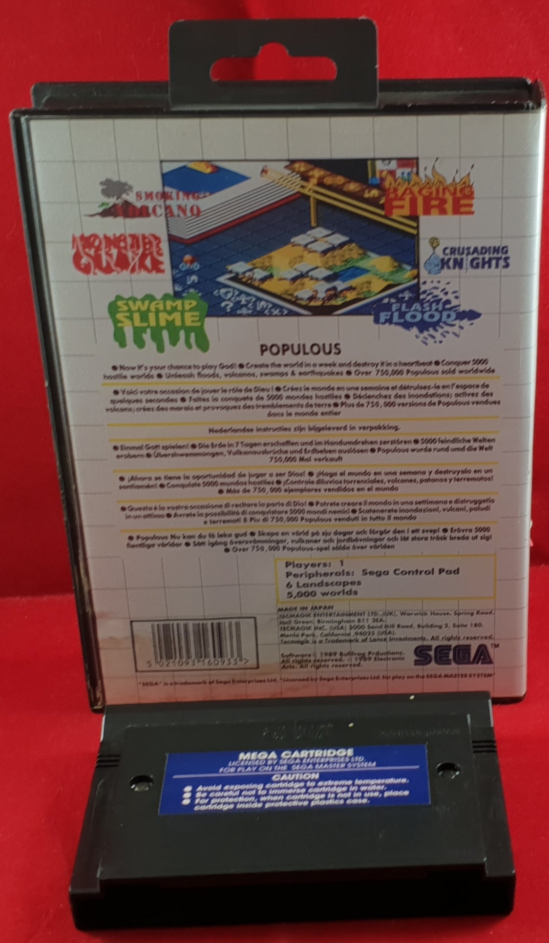Populous Sega Master System Game