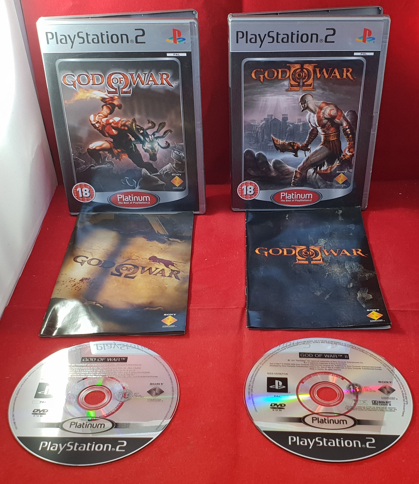 God of War 1 & 2 Sony Playstation 2 (PS2) Game Bundle