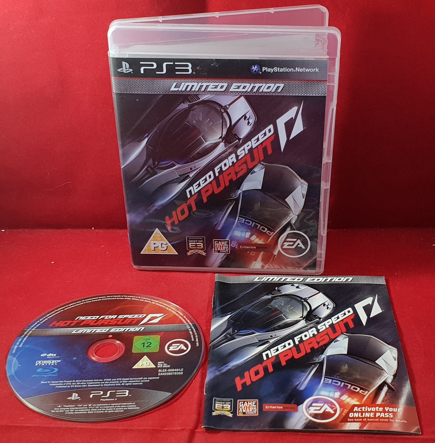 Need for Speed Hot Pursuit Limited Edition Sony Playstation 3 (PS3) Game