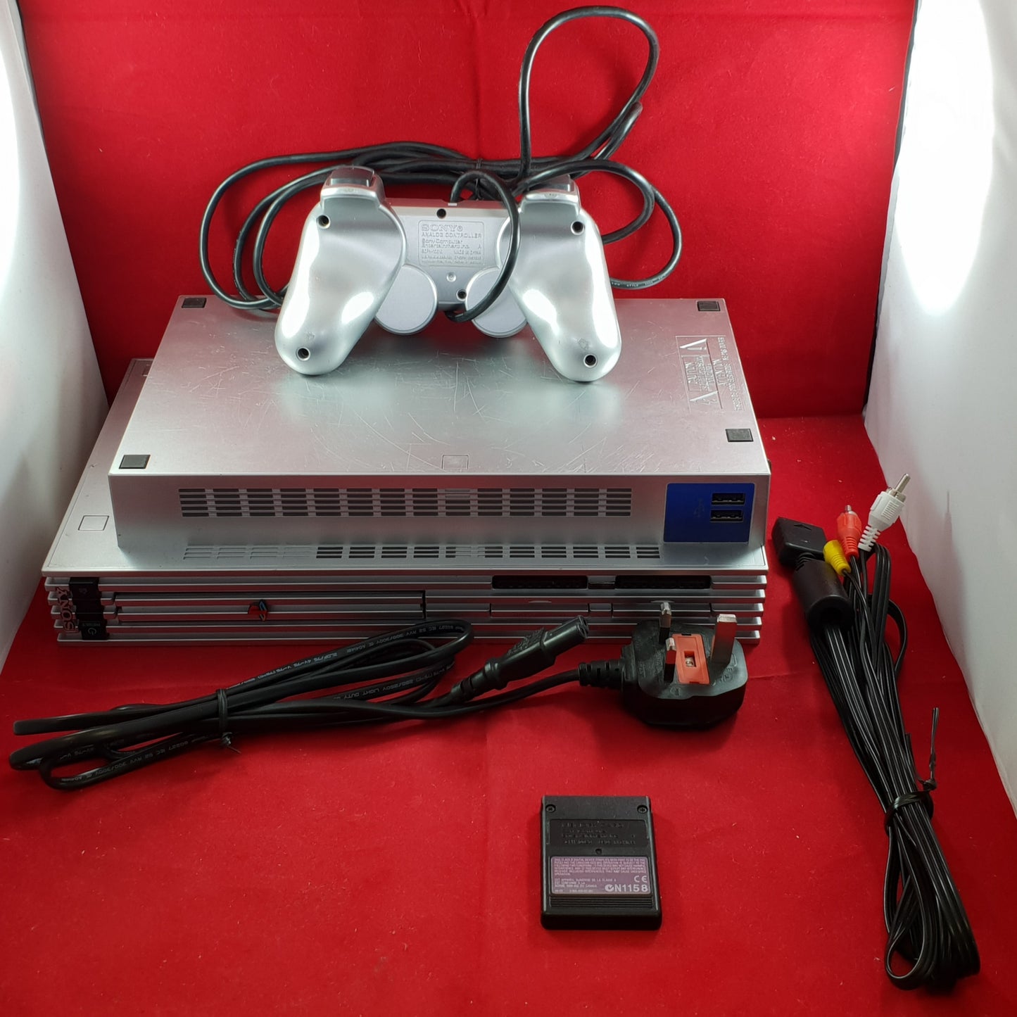 Sony Playstation 2 (PS2) SCPH 50003 Silver Console with 8MB Memory Card