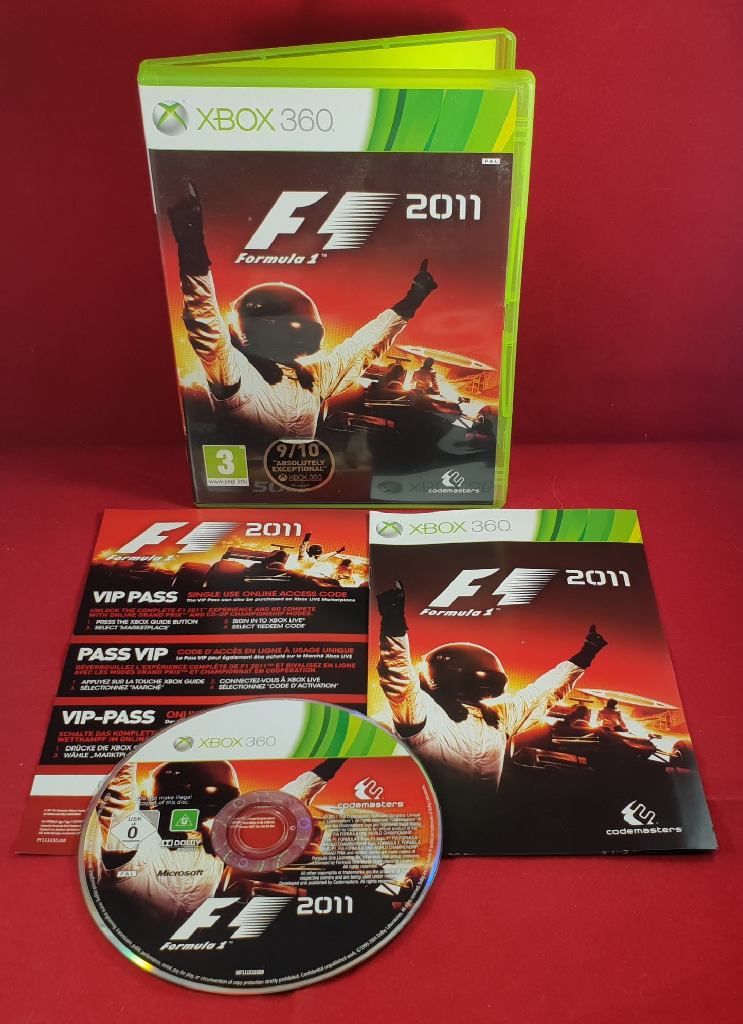 F1 Formula 1 2011 Microsoft Xbox 360 Game
