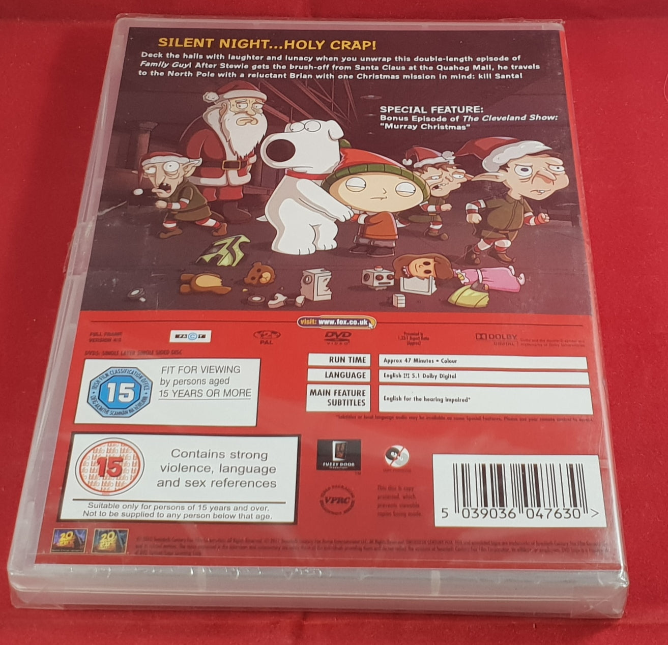 Brand New and Sealed Family Guy Presents Road to the North Pole DVD