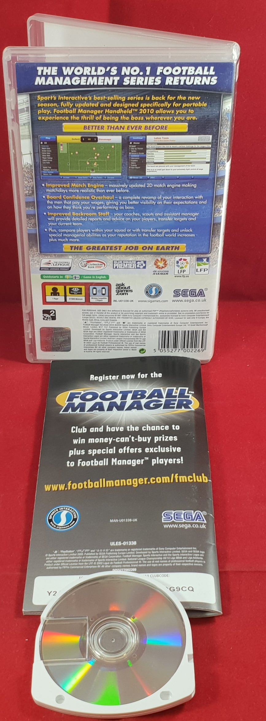 Football Manager Handheld 2010 Sony PSP Game