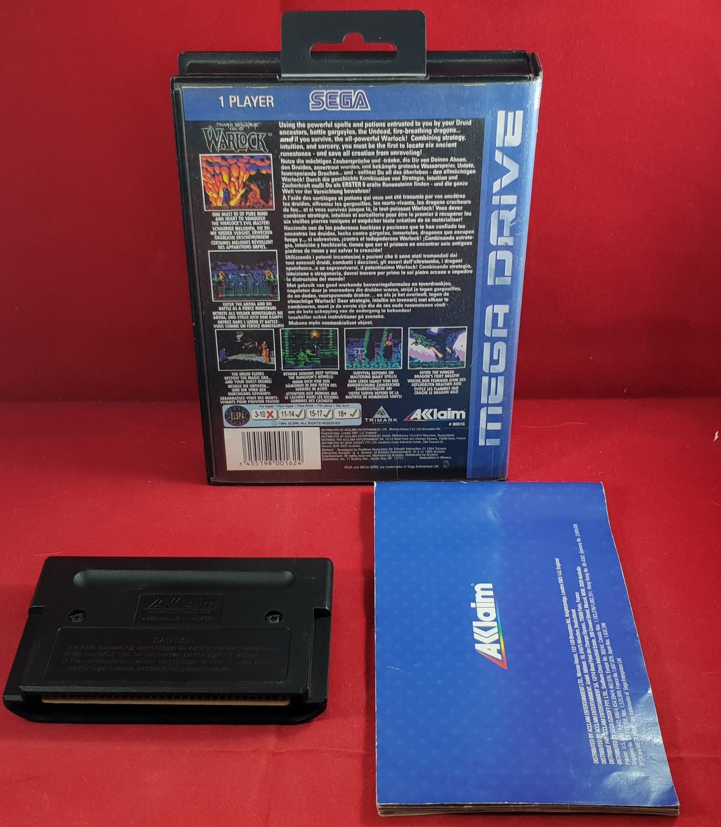 Warlock Sega Mega Drive RARE Game