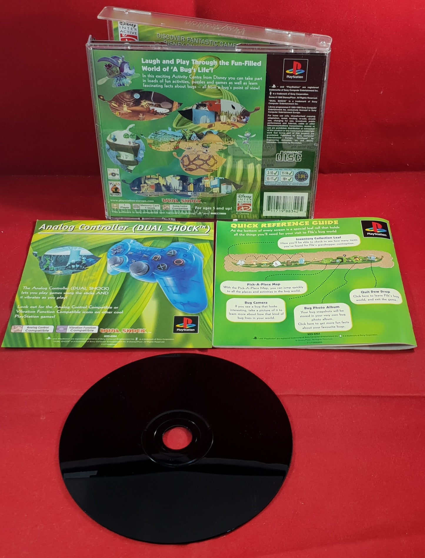 Disney/Pixar's Activity Centre A Bug's Life Sony Playstation 1 (PS1) RARE Game