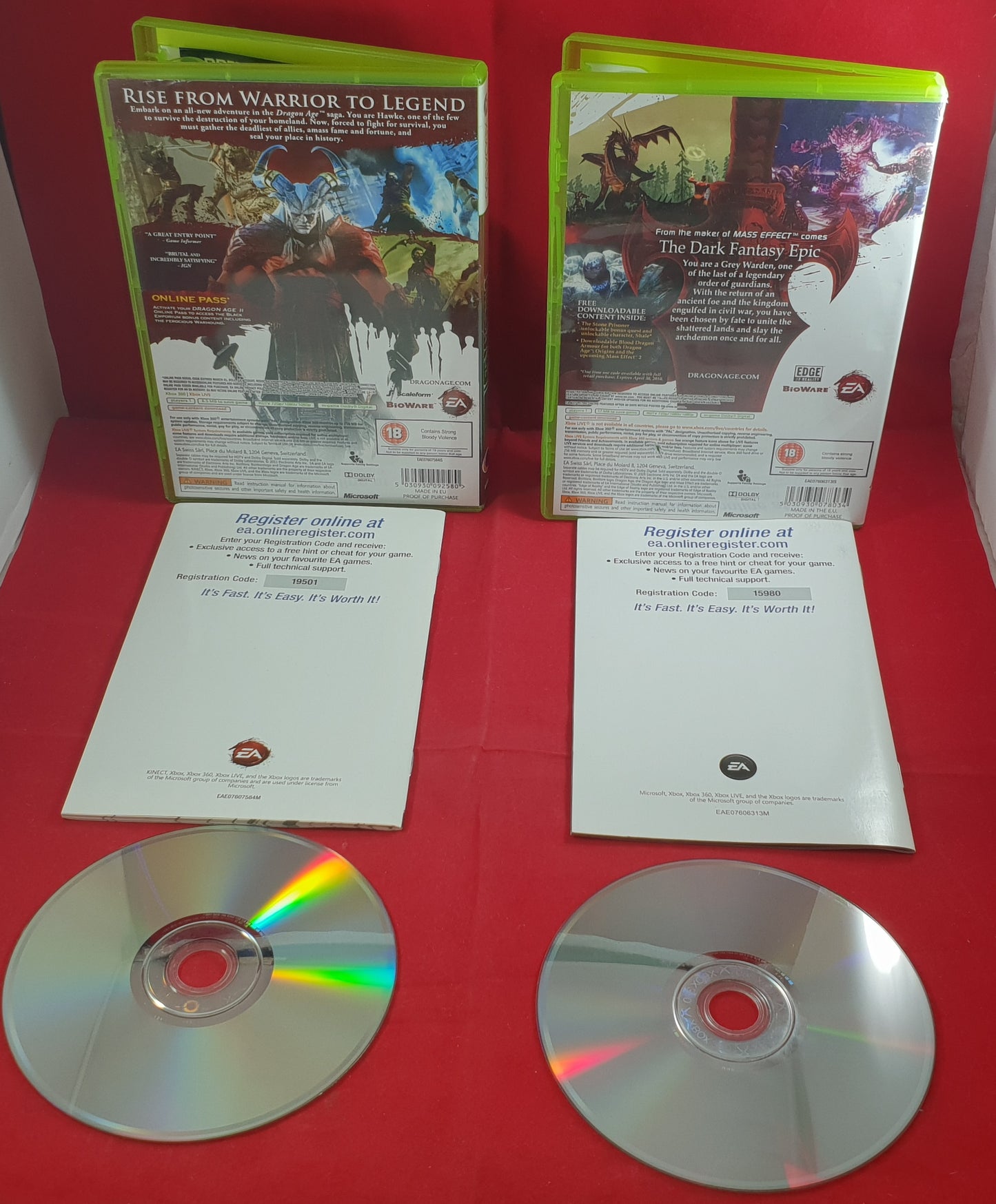 Dragon Age Origins & Dragon Age II Microsoft Xbox 360 Game Bundle