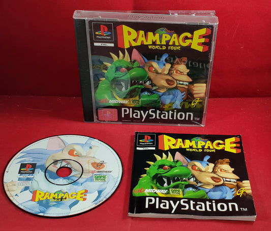 Rampage World Tour Sony Playstation 1 (PS1) RARE Game