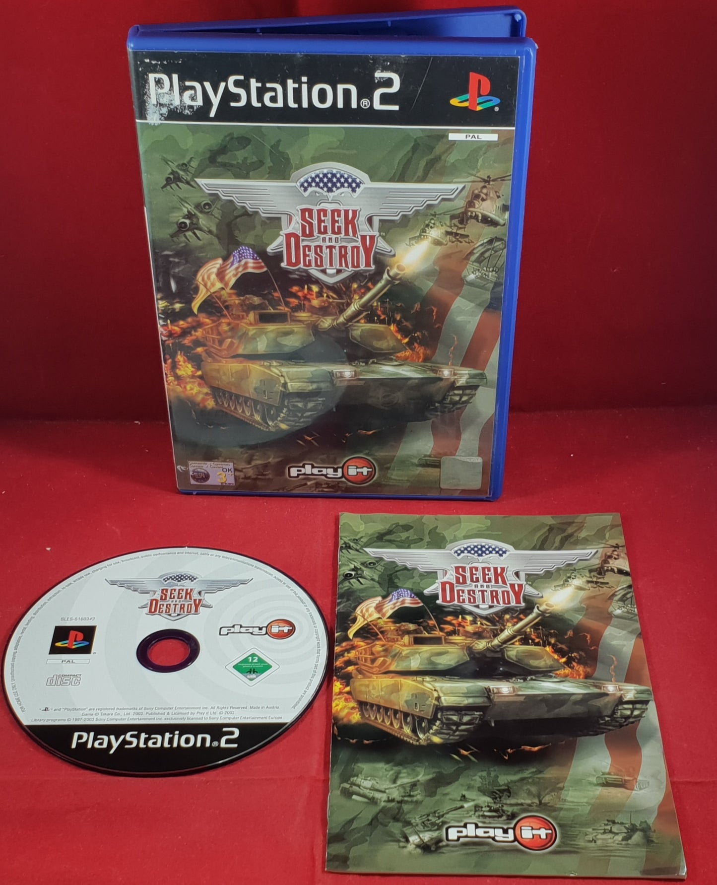 Seek and Destroy Sony Playstation 2 (PS2) Game