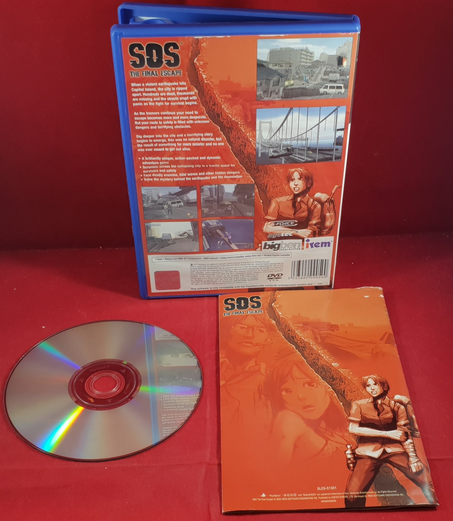 SOS the Final Escape Sony Playstaton 2 (PS2) Game