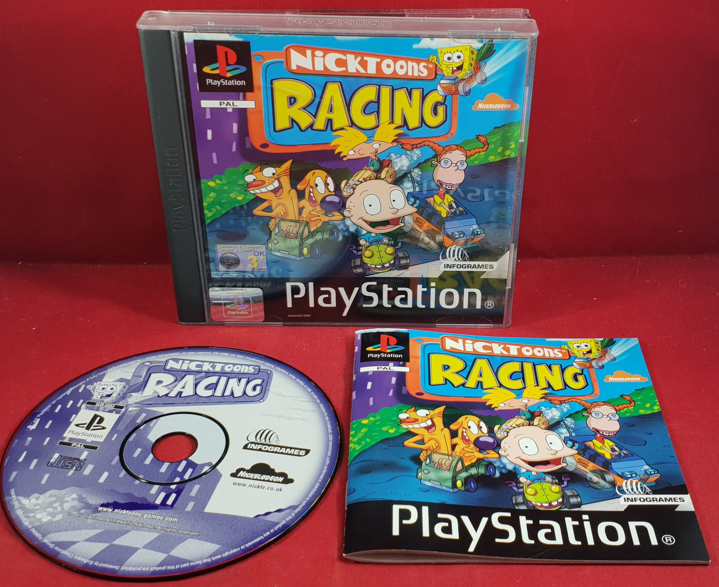 NickToons Racing Sony Playstation 1 (PS1) Game