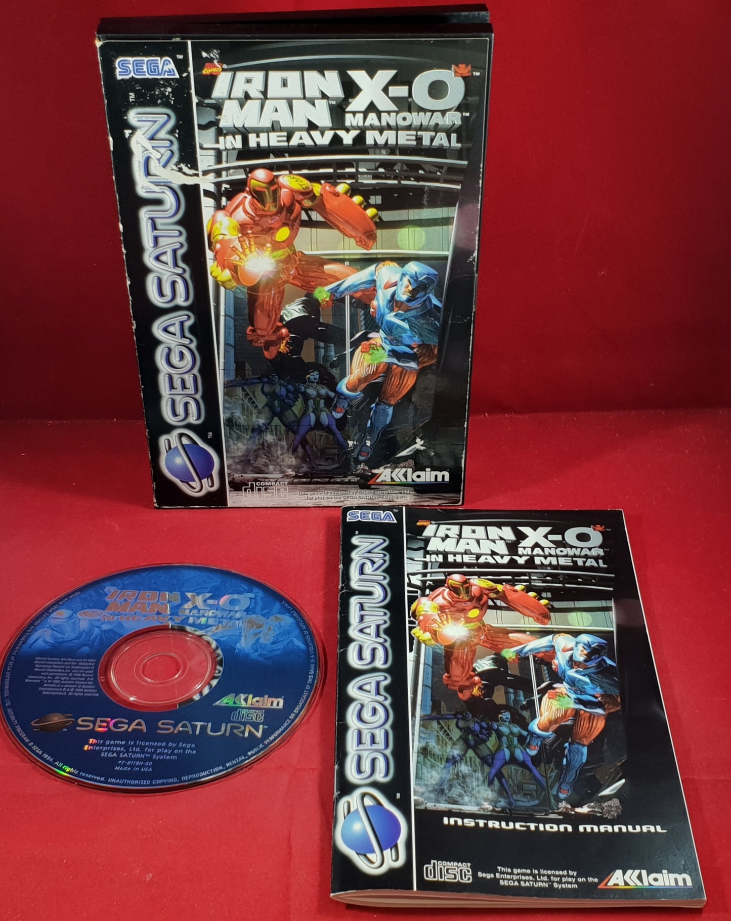 Iron-Man / X-O Manowar in Heavy Metal Sega Saturn RARE Game