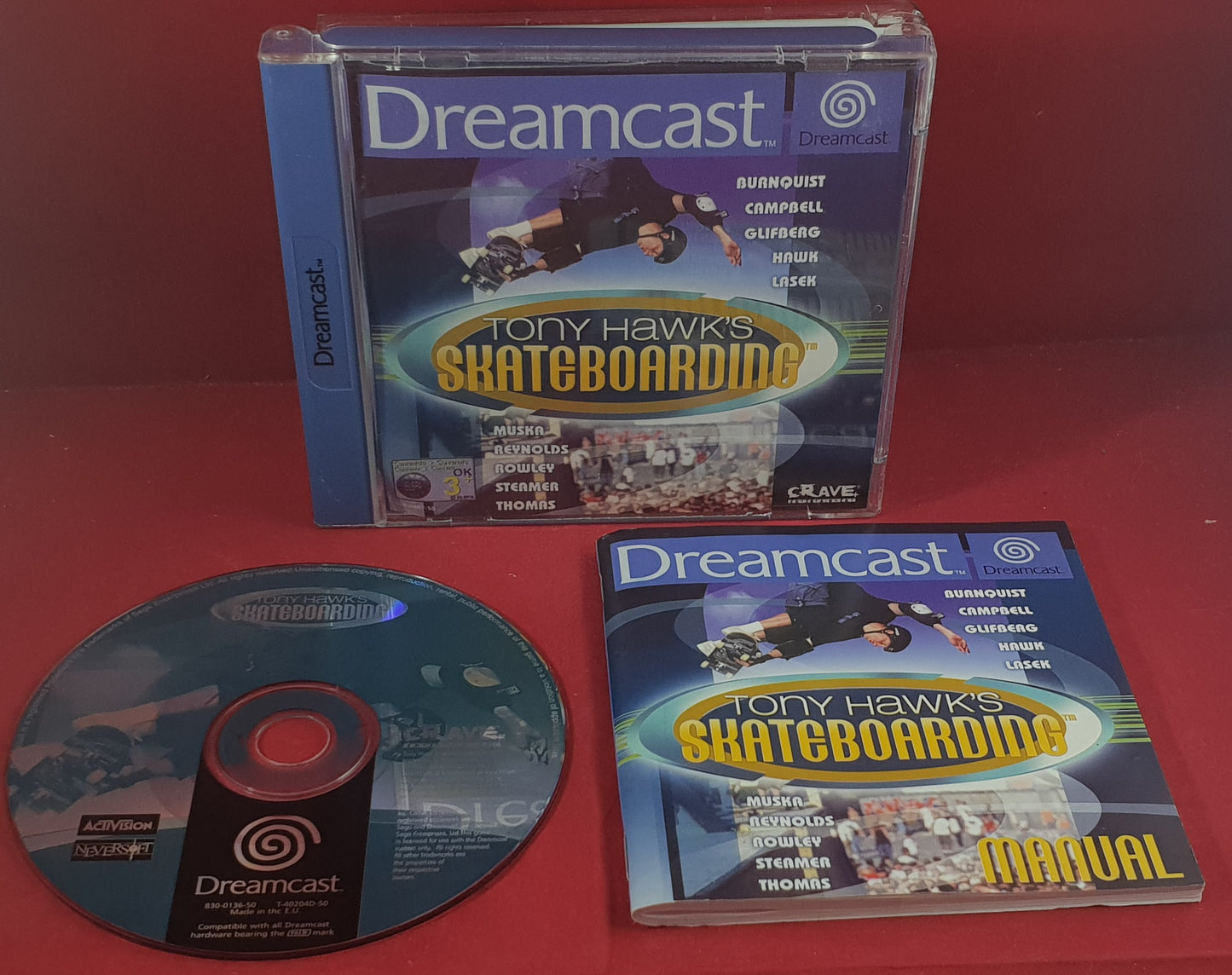 Tony Hawk's Skateboarding Sega Dreamcast Game