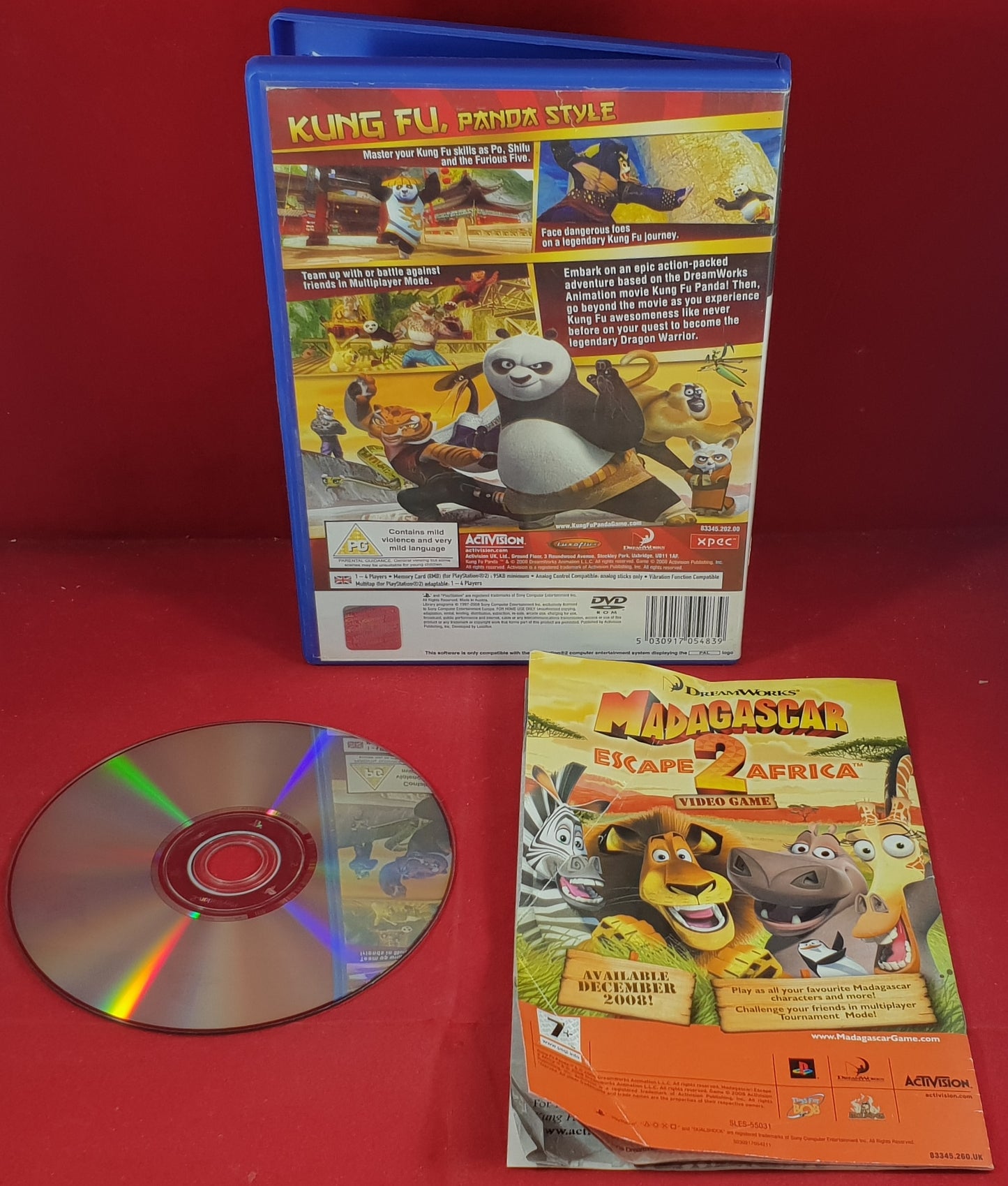 Kung Fu Panda Sony Playstation 2 (PS2) Game