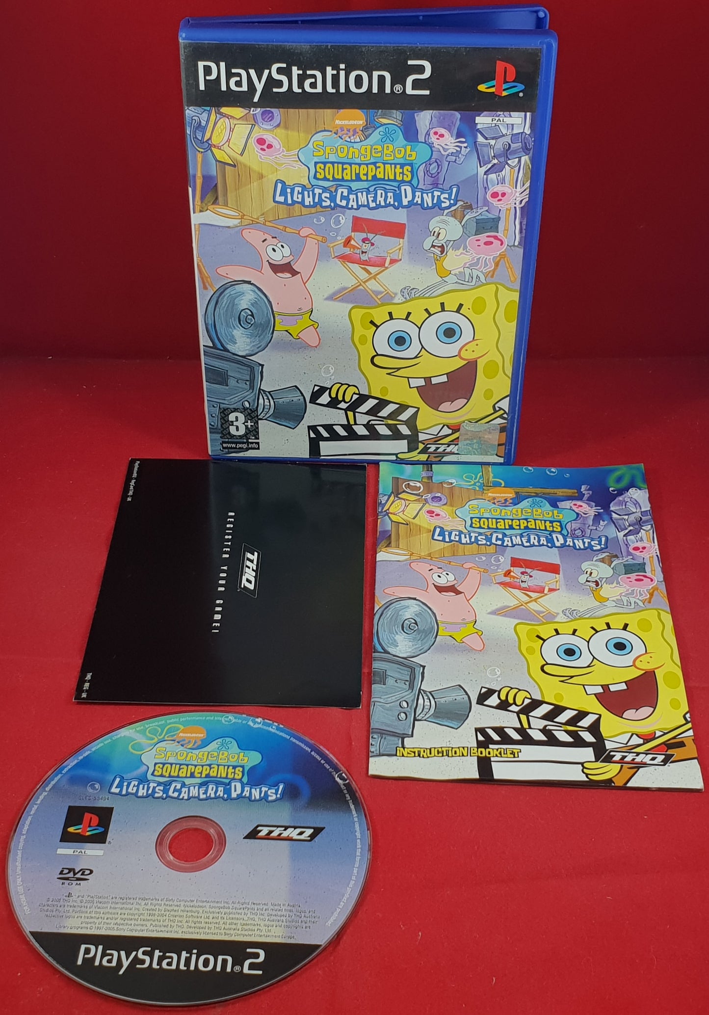 Spongebob Squarepants Lights, Camera, Pants Sony Playstation 2 (PS2) Game