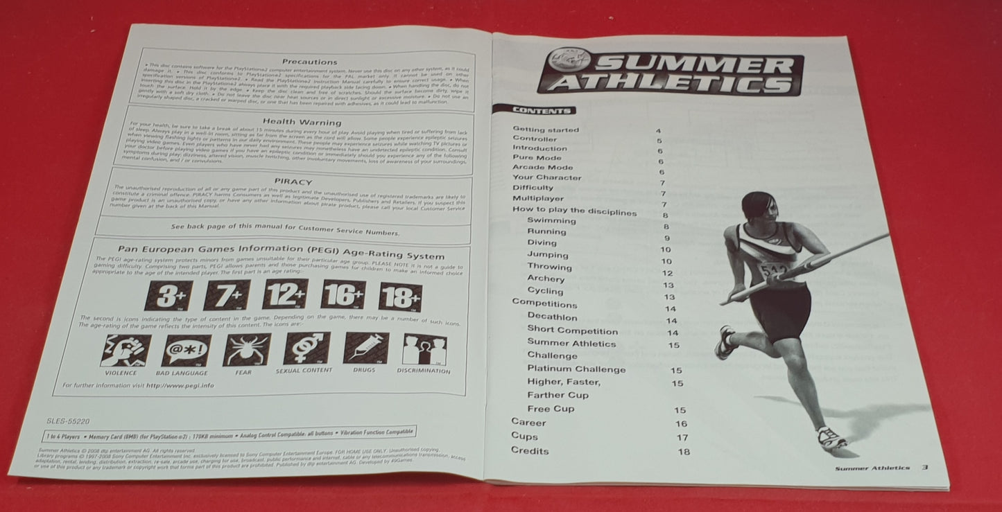 Summer Athletics Sony Playstation 2 (PS2) Game