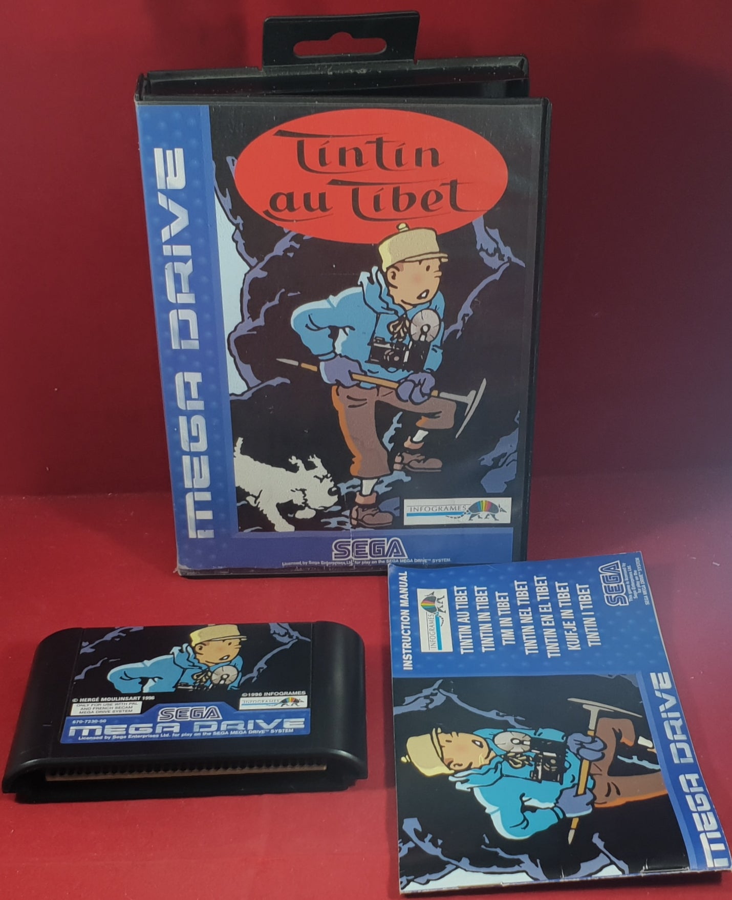 Tintin Au Tibet Sega Mega Drive Game