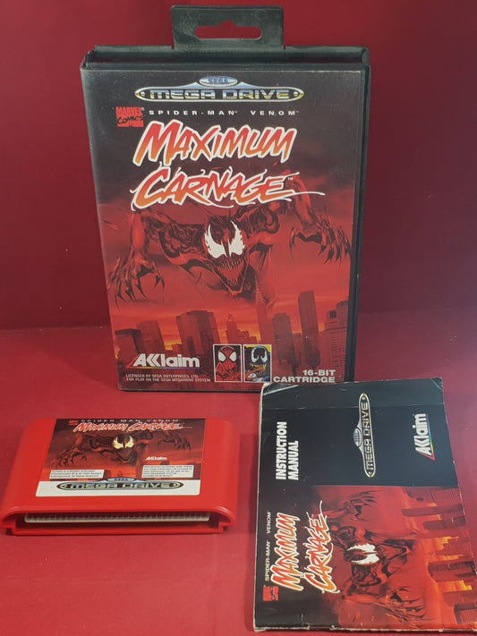 Spider-Man Venom Maximum Carnage Sega Mega Drive RARE Game