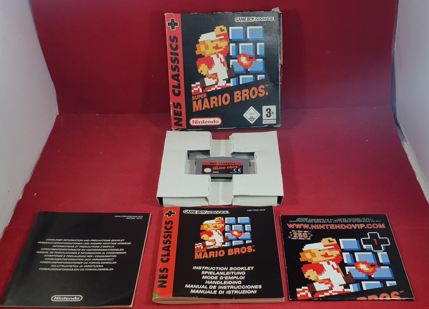 Super Mario Bros. Nintendo Gameboy Advance RARE Game