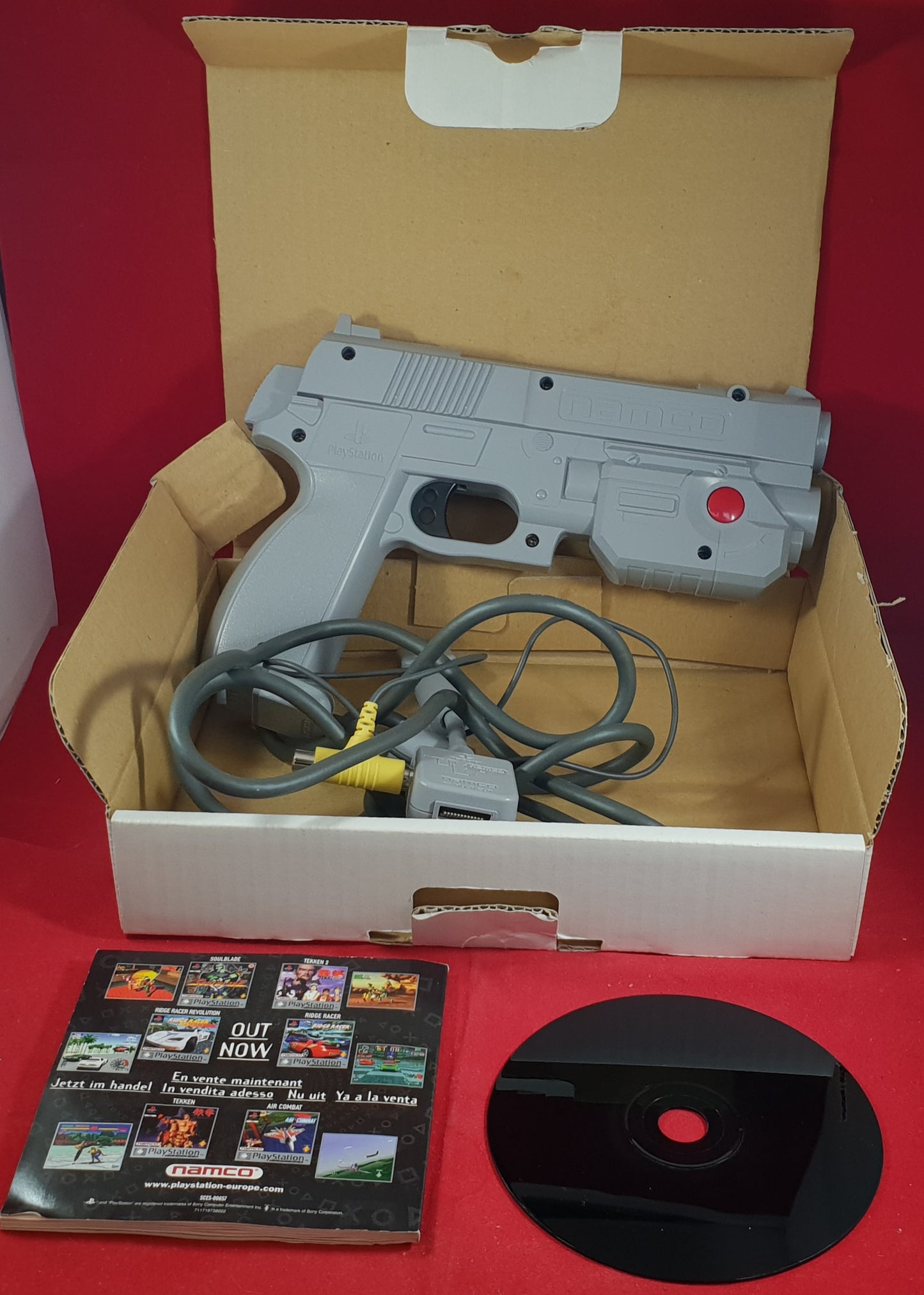 Namco G-Con 45 Light Gun Accessory with Time Crisis Game includes adaptor Sony Playstation 1 (PS1)