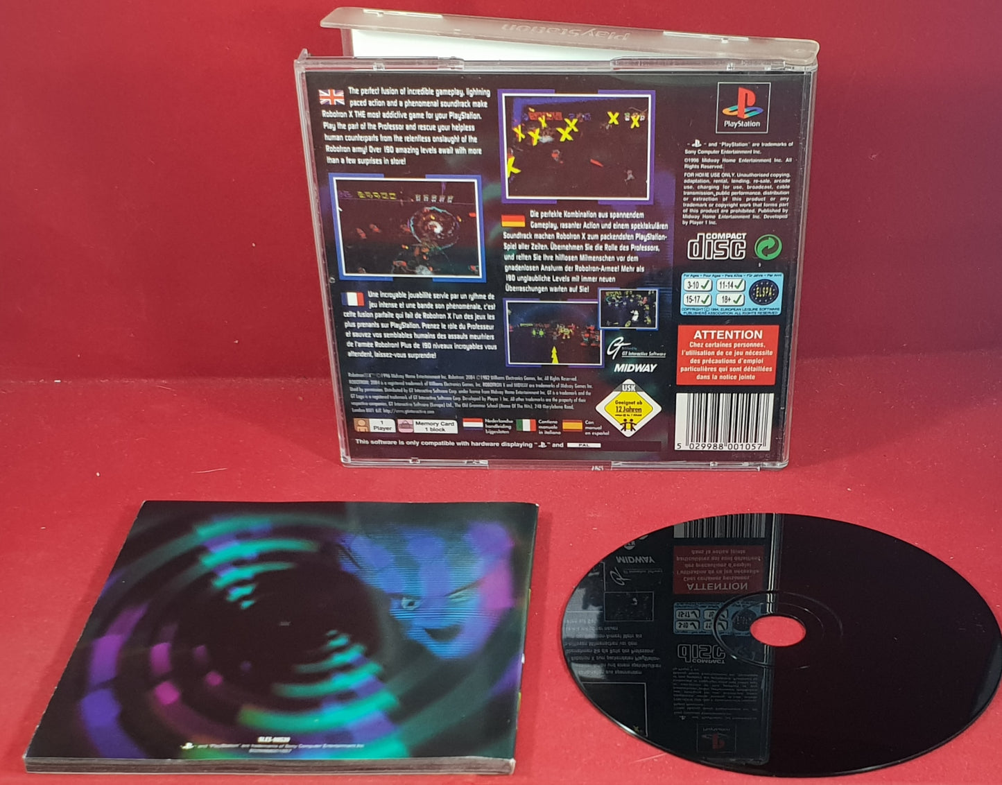Robotron X PS1 (Sony Playstation 1) Game
