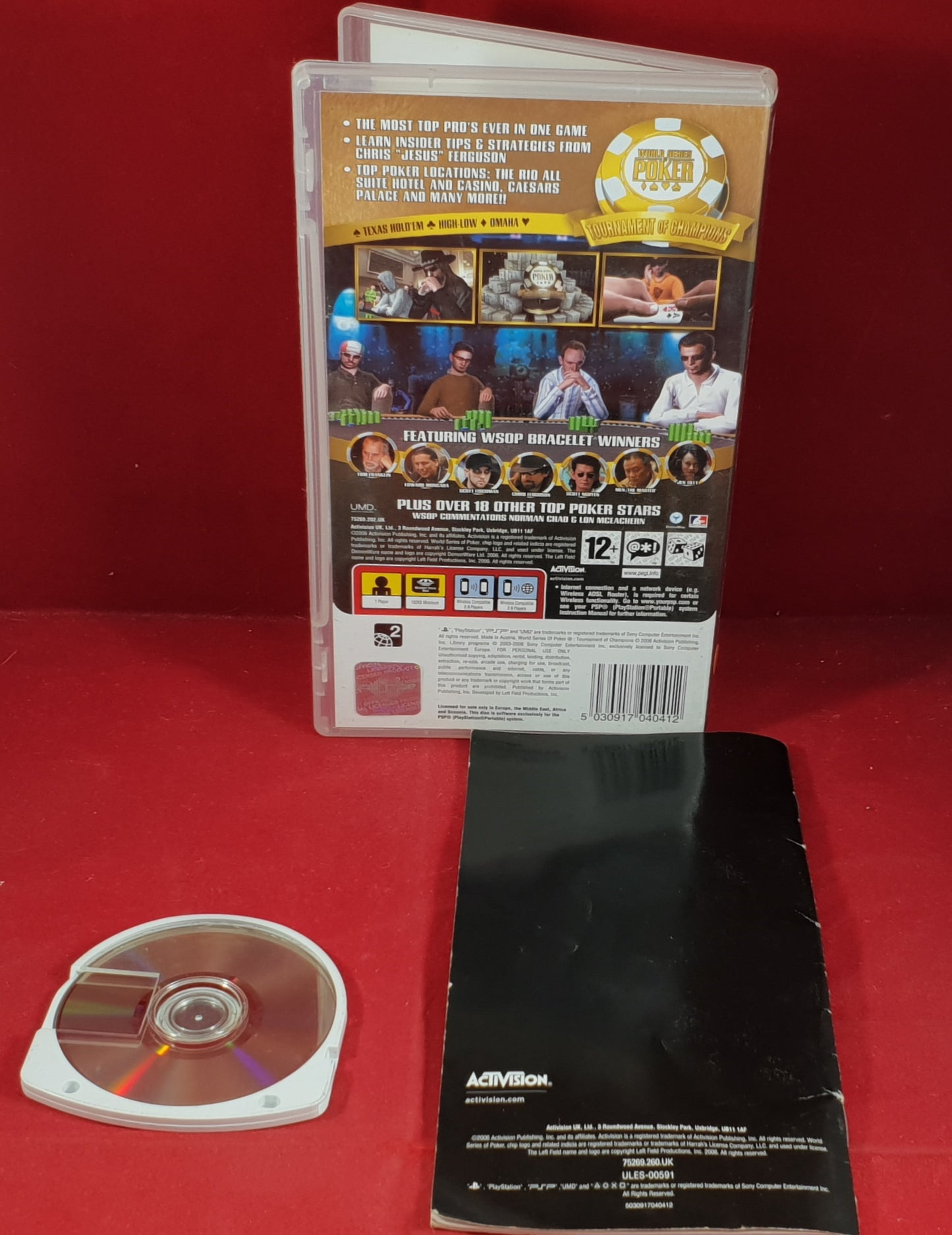 World Series of Poker Tournament of Champions Sony PSP Game