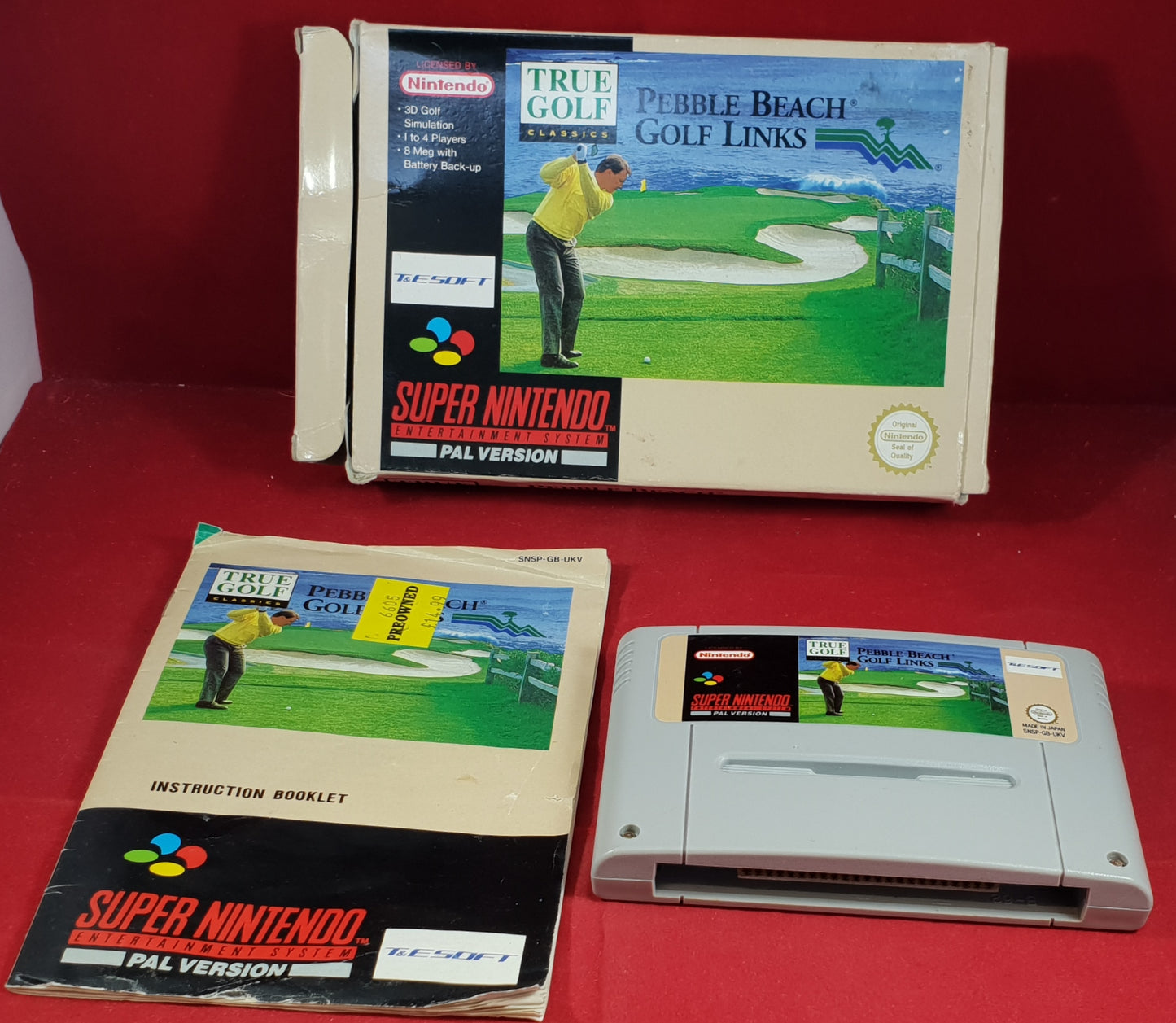 Pebble Beach Golf Links Super Nintendo Entertainment System (SNES) Game