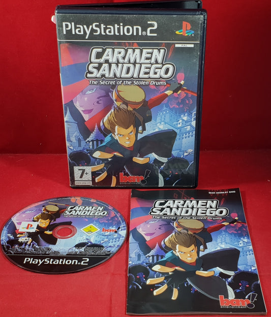 Carmen Sandiego the Secret of the Stolen Drums Sony Playstation 2 (PS2) Game