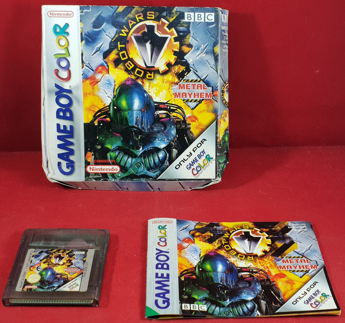 Robot Wars Metal Mayhem Nintendo Gameboy Color Game