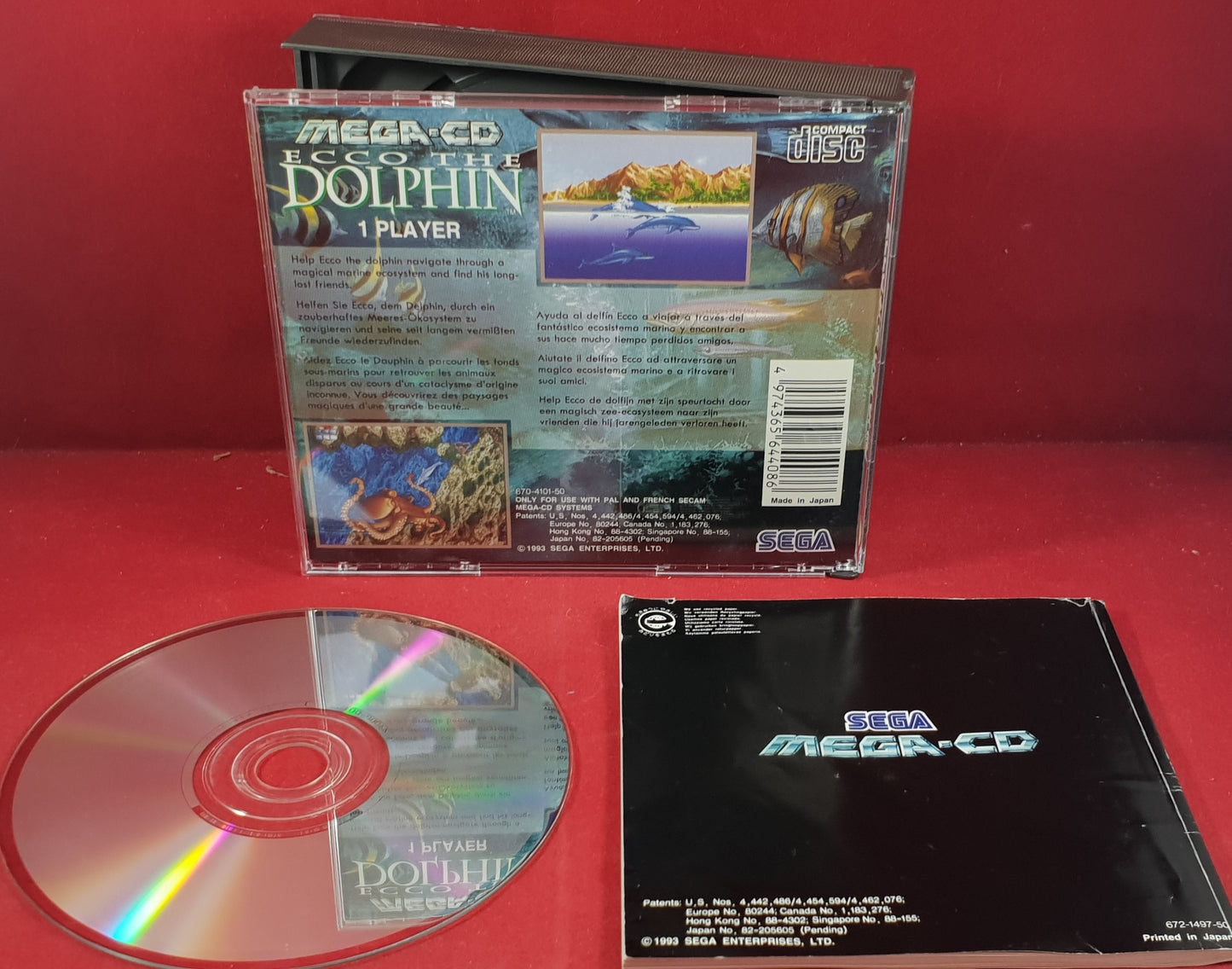 Ecco the Dolphin Sega Mega CD Game