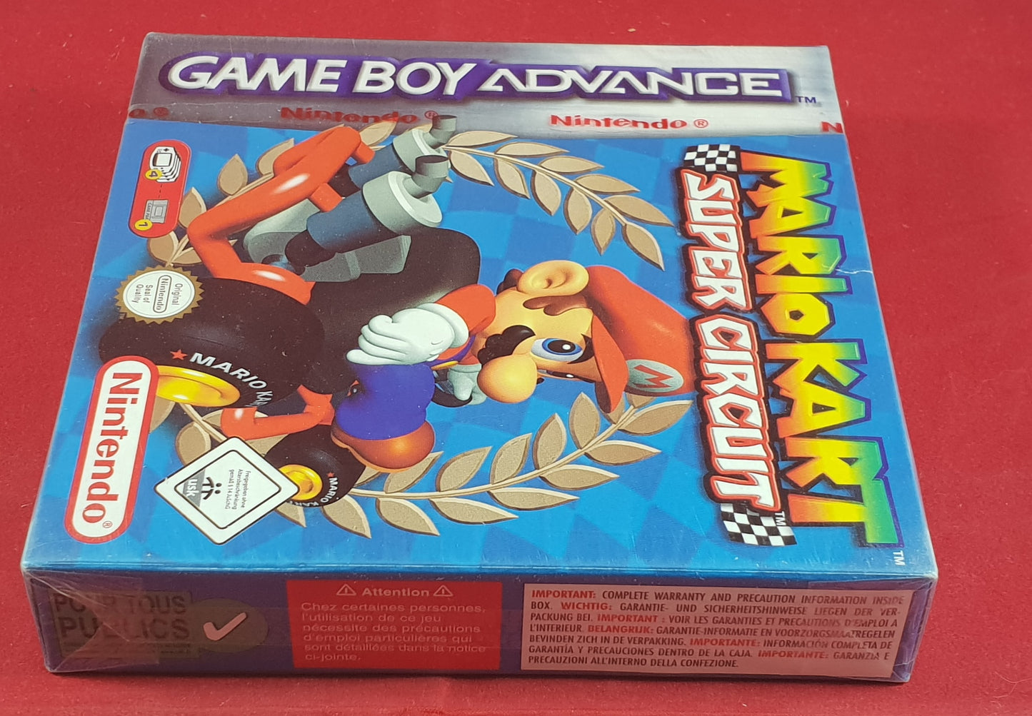 Brand New and Sealed Mario Kart Super Circuit Game Boy Advance Game