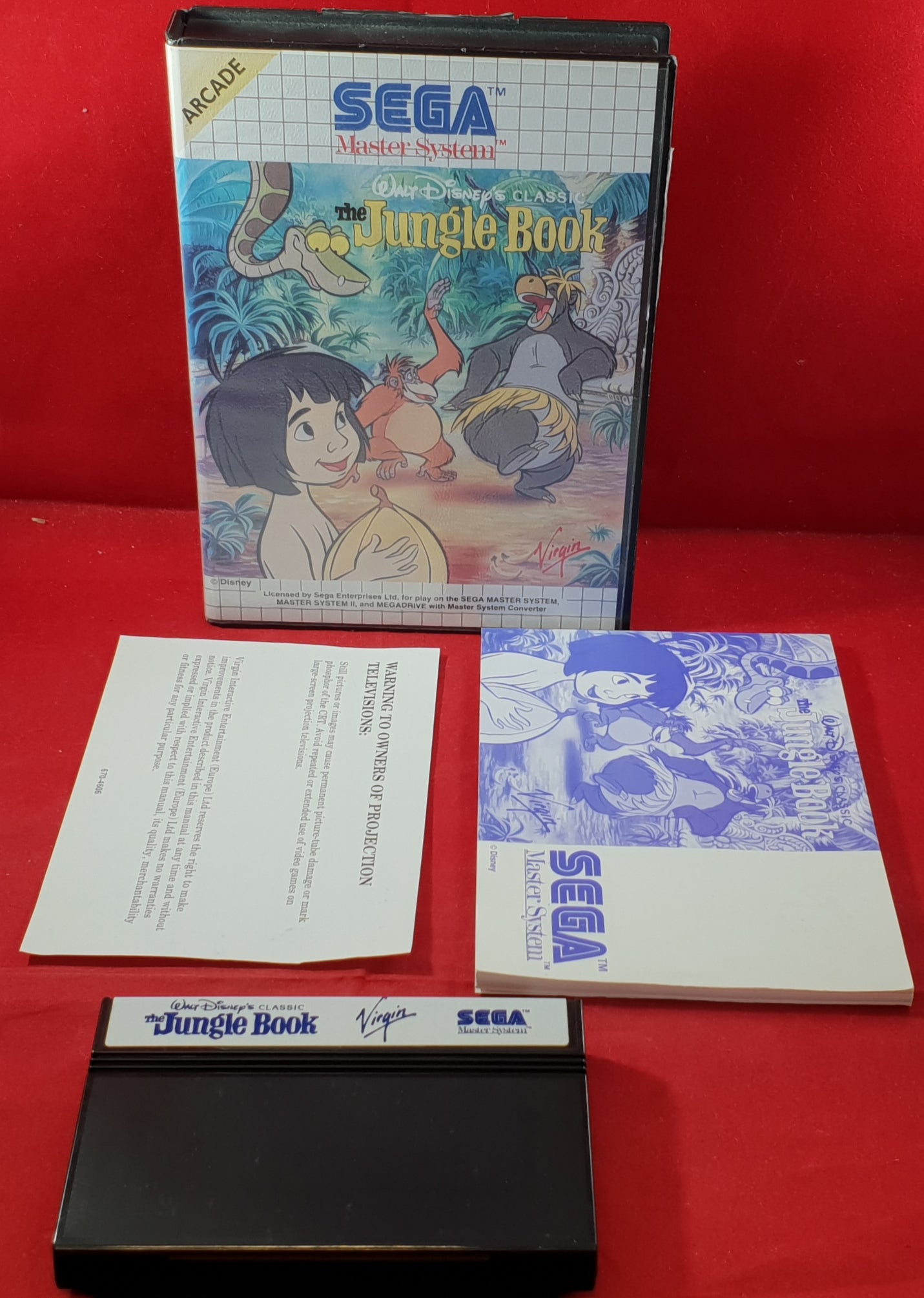 Walt Disney's Classic The Jungle Book Sega Master System Game