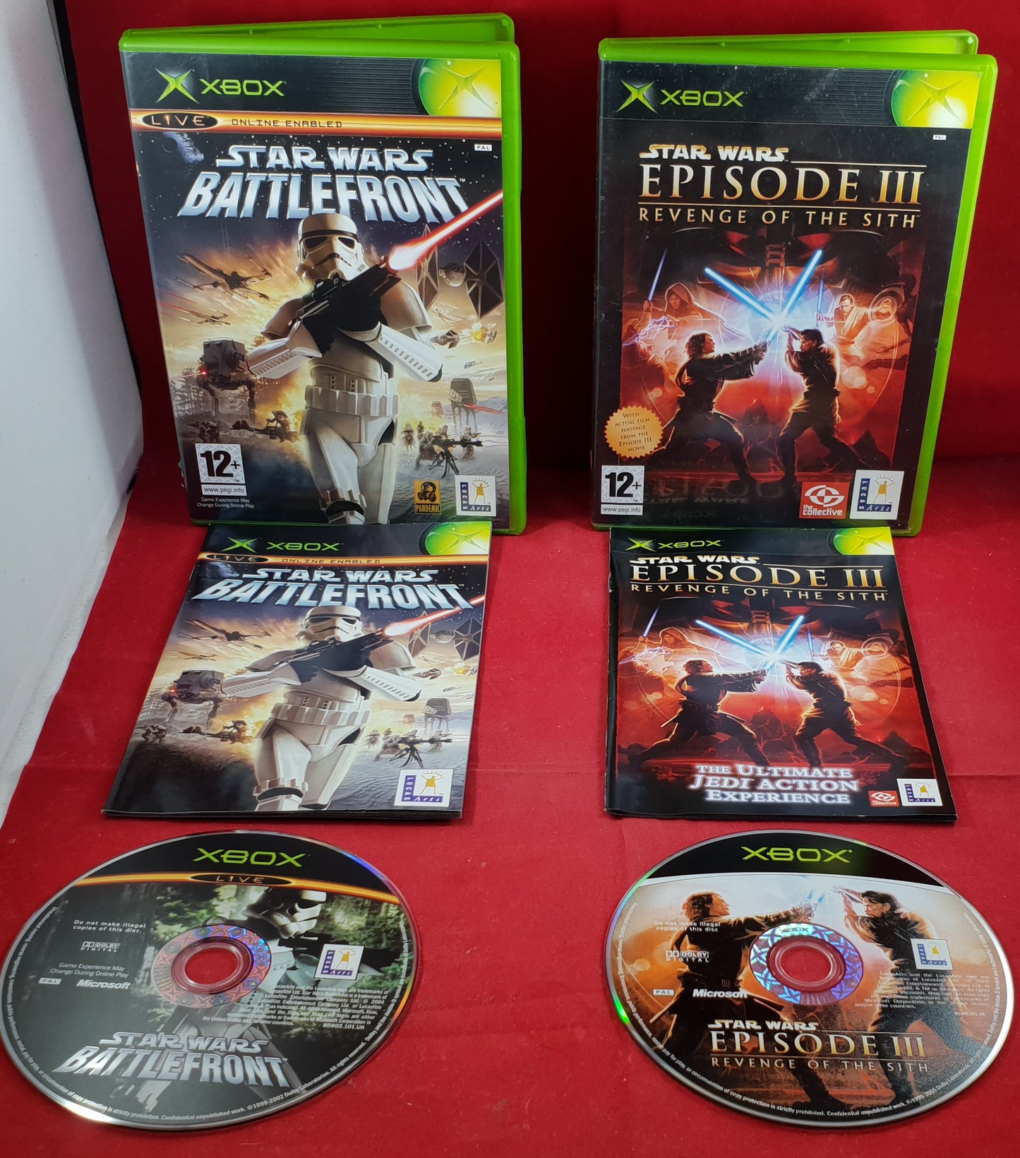 Star Wars Battlefront & Episode III Revenge of the Sith (Microsoft Xbox) Game Bundle