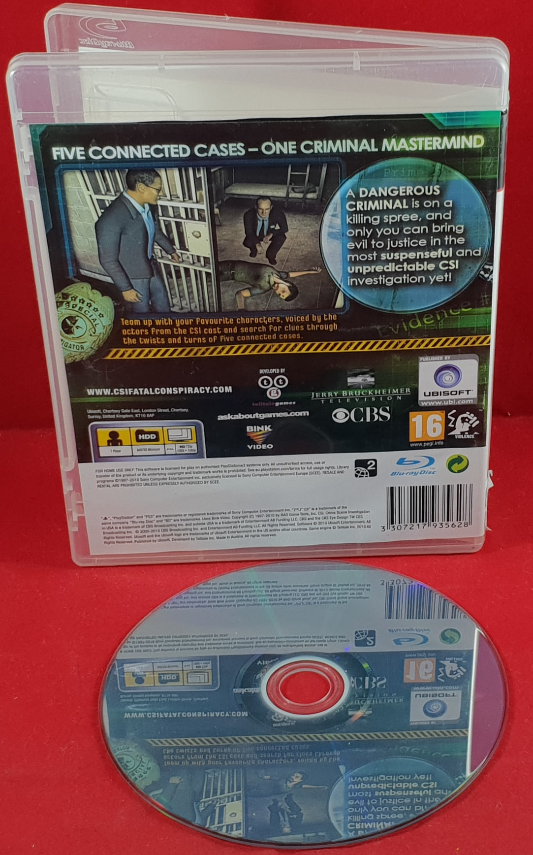 CSI: Crime Scene Investigation Fatal Conspiracy Sony Playstation 3 (PS3) Game