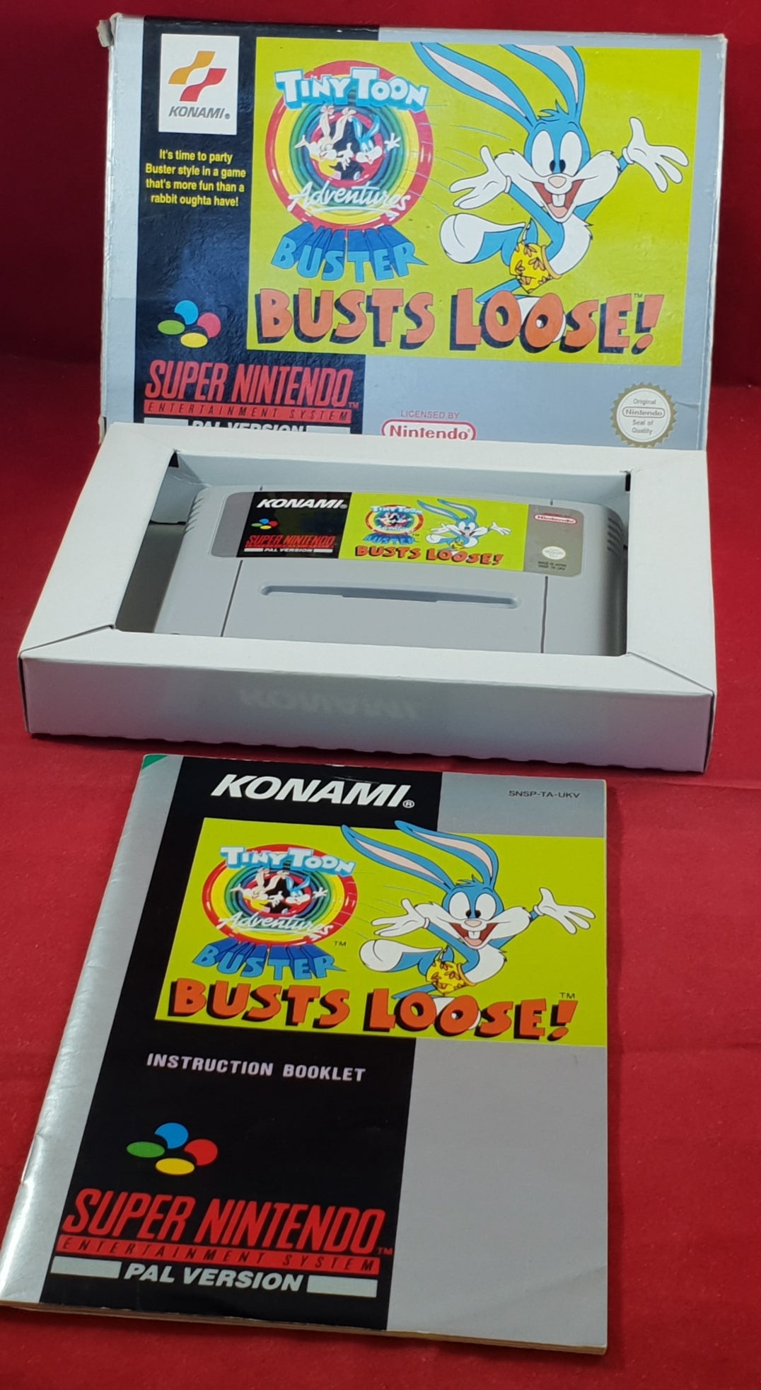 Buster Busts Loose! Super Nintendo Entertainment System (SNES) Game