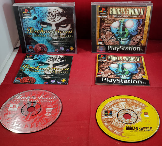 Broken Sword & Broken Sword II: The Smoking Mirror Sony PlayStation 1 (PS1) Game Bundle