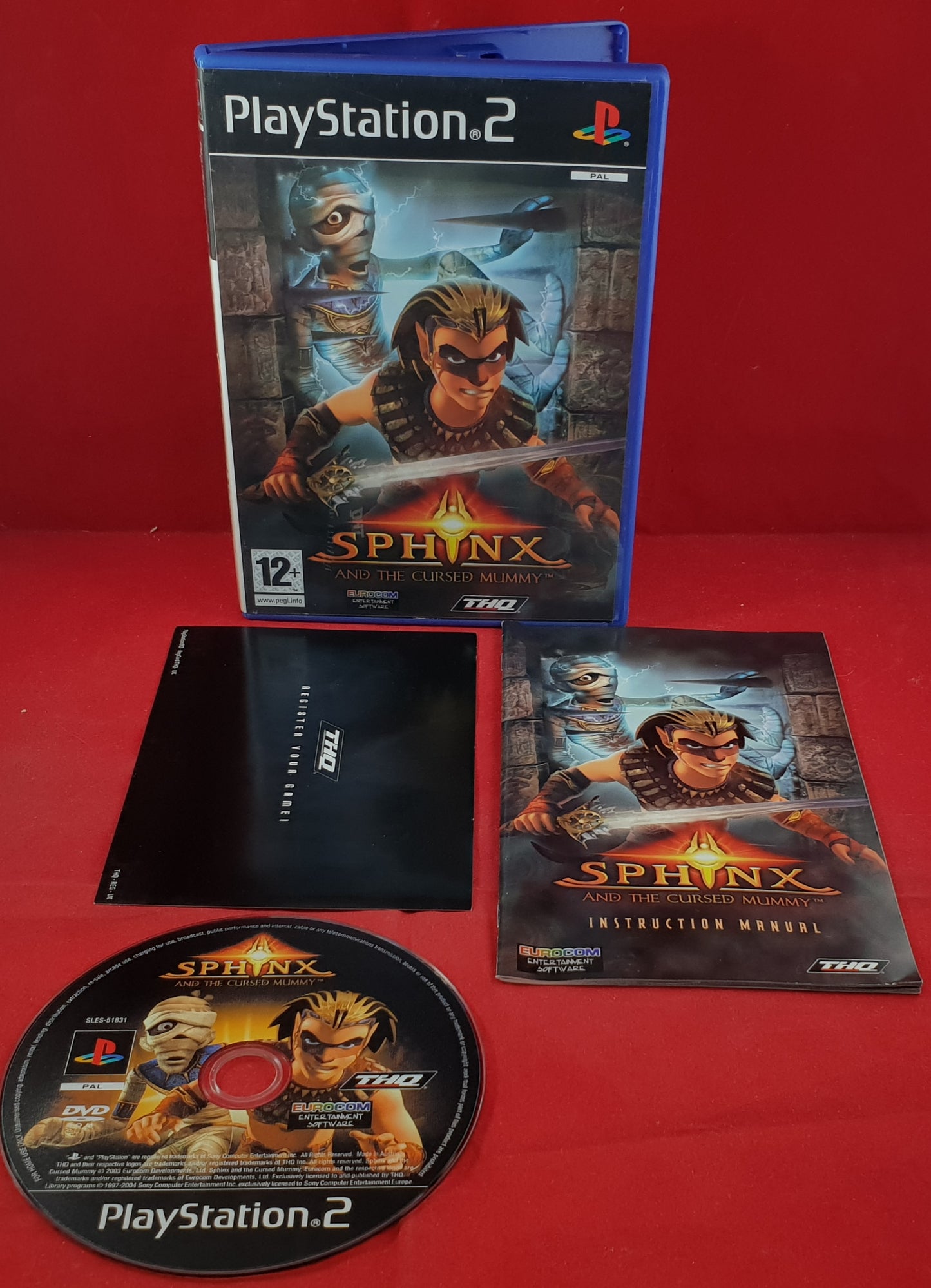 Sphinx and the Cursed Mummy Sony Playstation 2 (PS2) Game