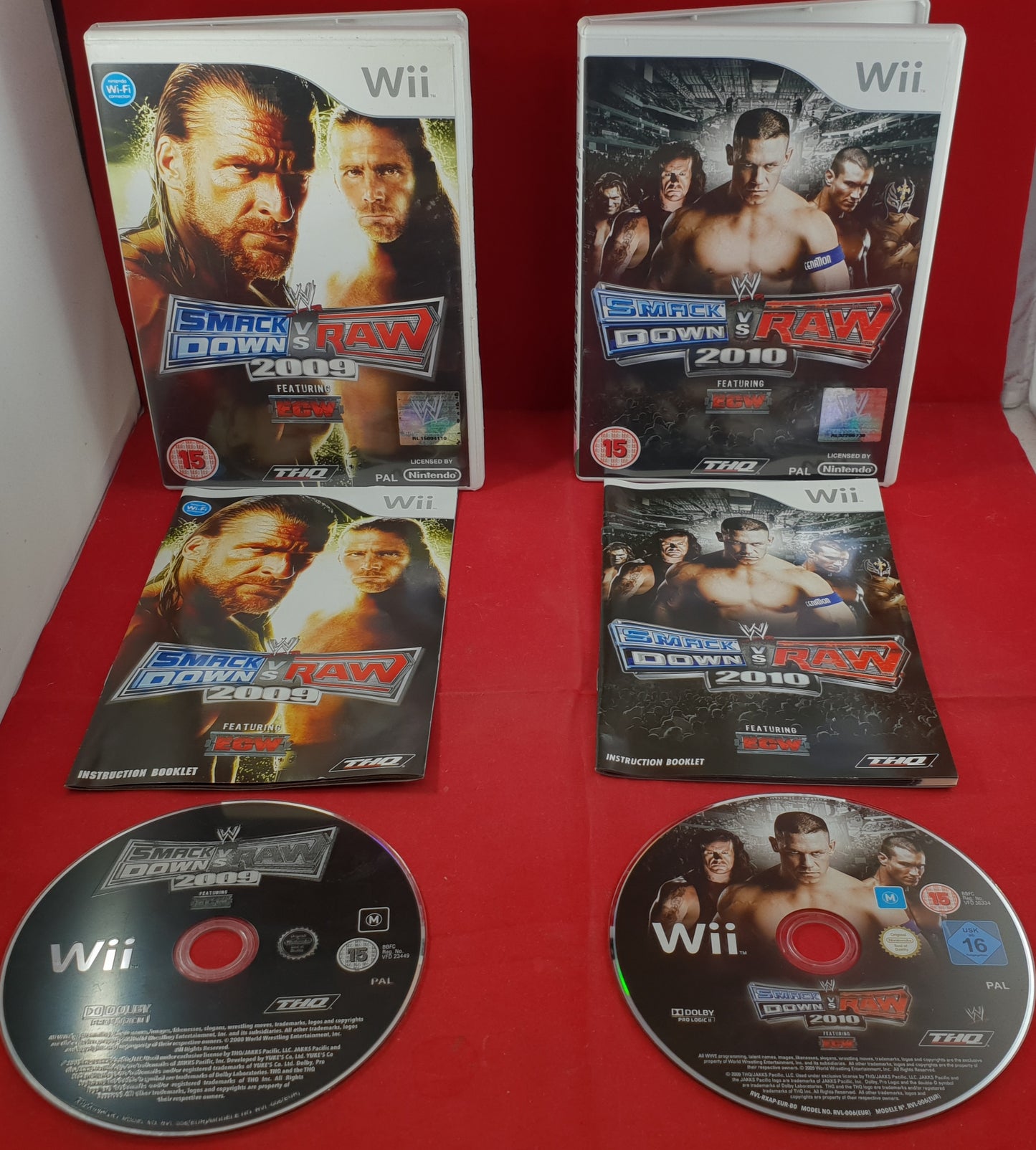 WWE Smackdown Vs Raw 09 - 10 Nintendo Wii Game Bundle