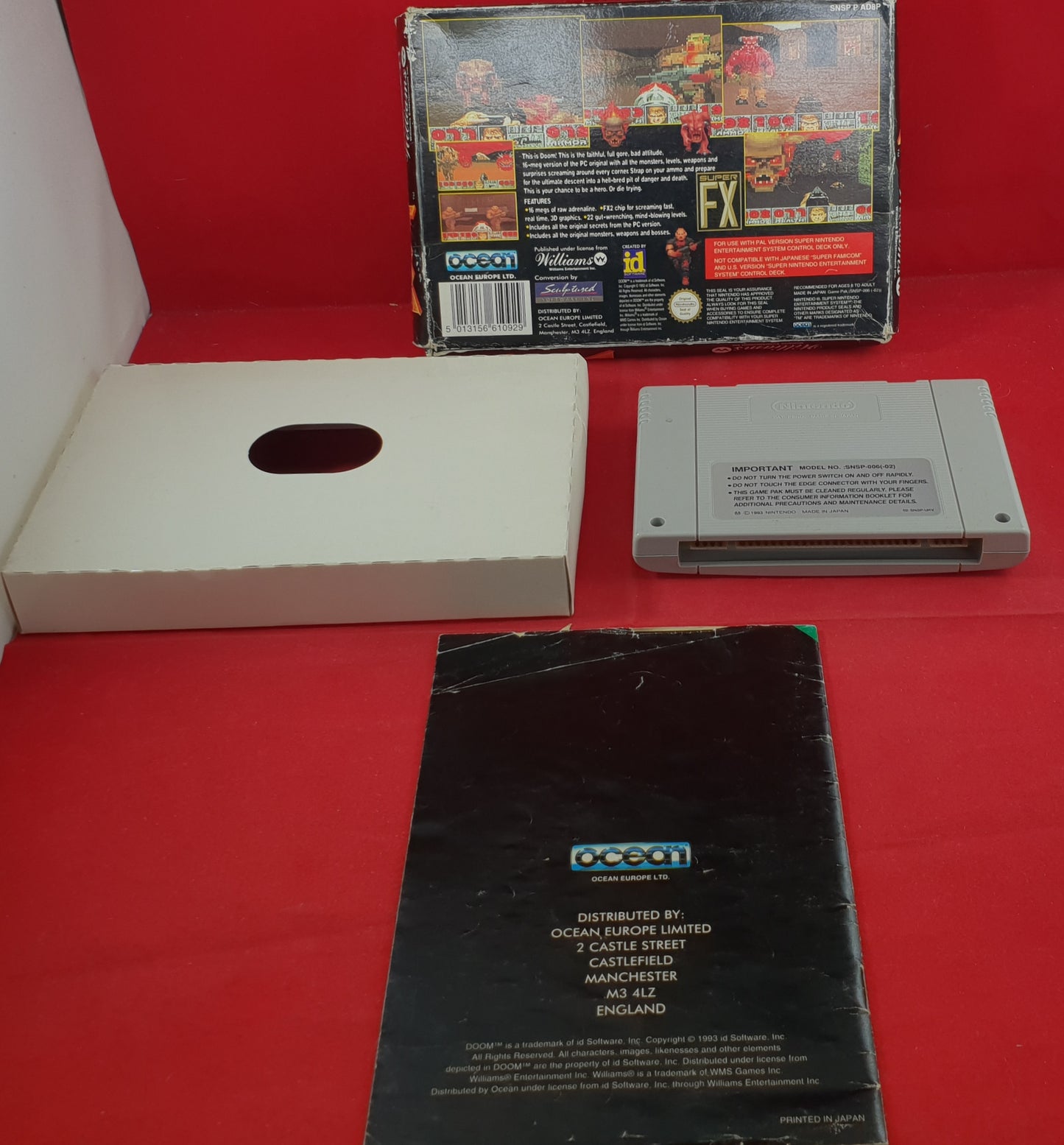 Doom Super Nintendo Entertainment System (SNES) Game