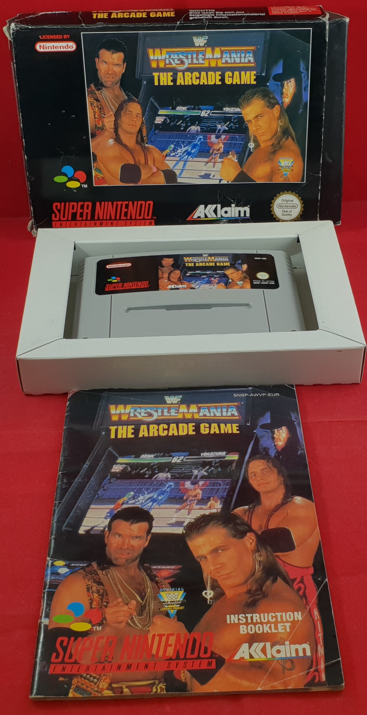 WWF Wrestlemania The Arcade Game Super Nintendo Entertainment System (SNES) Game