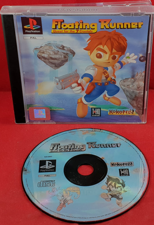 Floating Runner Quest for the 7 Crystals Sony Playstation 1 (PS1) RARE Game